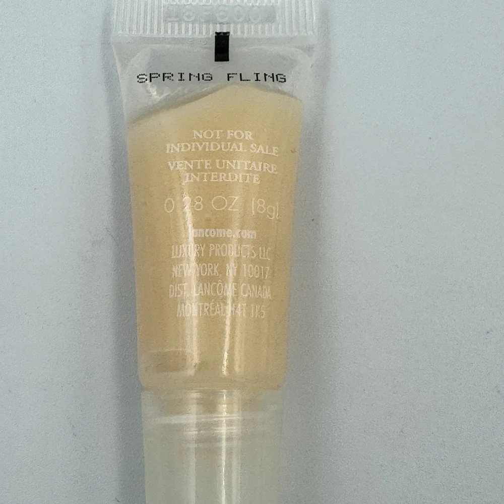 New LANCOME‎ Juicy Tubes Smoothie Ultra Shiny Lip Gloss SPRING FLING .28 oz nude